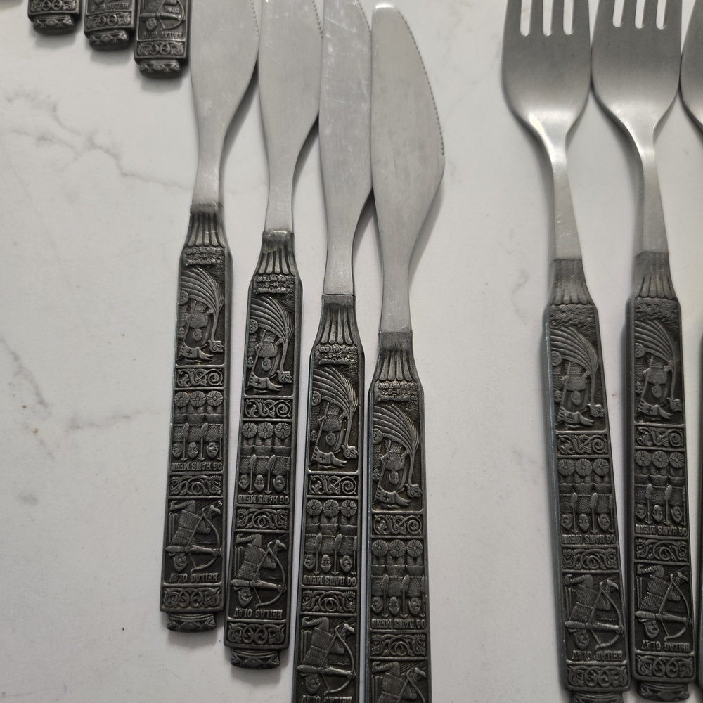 Vintage Norwegian Cutlery Set - Picture 6 of 9